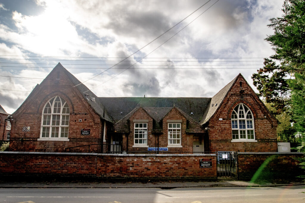 image of the old school building at 140 Main Road Shavington
